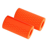 Maxbell Maxbell 2x Bar Grips Weight Training Fit 25mm 28mm 30mm Diameter Arm Workout for Gym Orange