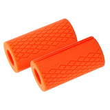 Maxbell Maxbell 2x Bar Grips Weight Training Fit 25mm 28mm 30mm Diameter Arm Workout for Gym Orange