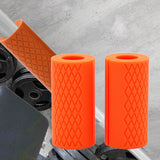Maxbell Maxbell 2x Bar Grips Weight Training Fit 25mm 28mm 30mm Diameter Arm Workout for Gym Orange
