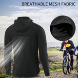 Maxbell Reflective Cycling Running Jacket Windproof Hooded Windbreaker Soft L - Aladdin Shoppers