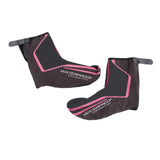 Maxbell Fleece Cycling Shoe Covers Thermal Winter Bike Cycle Overshoes Black Red L - Aladdin Shoppers