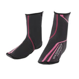 Maxbell Fleece Cycling Shoe Covers Thermal Winter Bike Cycle Overshoes Black Red L - Aladdin Shoppers