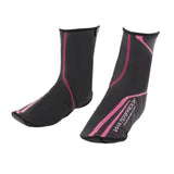 Maxbell Fleece Cycling Shoe Covers Thermal Winter Bike Cycle Overshoes Black Red L - Aladdin Shoppers