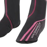 Maxbell Fleece Cycling Shoe Covers Thermal Winter Bike Cycle Overshoes Black Red L - Aladdin Shoppers