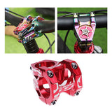 Maxbell Bike Stem 31.8mm Aluminum Alloy Short Bar Stem for Most Bicycles Red - Aladdin Shoppers