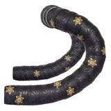 Maxbell 2x2 Pieces Bike Handlebar Tape Cycling Anti-Skid for Road Bike Golden print