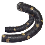 Maxbell 2x2 Pieces Bike Handlebar Tape Cycling Anti-Skid for Road Bike Golden print