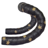 Maxbell 2x2 Pieces Bike Handlebar Tape Cycling Anti-Skid for Road Bike Golden print
