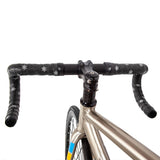 Maxbell 2x2 Pieces Bike Handlebar Tape Cycling Anti-Skid for Road Bike White print
