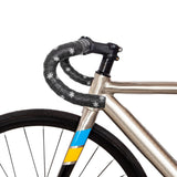 Maxbell 2x2 Pieces Bike Handlebar Tape Cycling Anti-Skid for Road Bike White print