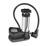 Maxbell High Pressure Bike Foot Pump Aluminum Alloy Bicycle Floor Air Pump Gauge Silver - Aladdin Shoppers