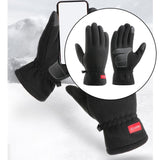 Maxbell Bike Cycling Gloves Full Finger Touch Screen Men/Women Thick Warm XL Black 1 - Aladdin Shoppers