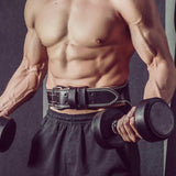 Maxbell 1x PU Leather Weight Lifting Belt Black Training Gym Body Building Men Women XL 130cm - Aladdin Shoppers