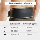 Maxbell 1x PU Leather Weight Lifting Belt Black Training Gym Body Building Men Women XL 130cm - Aladdin Shoppers