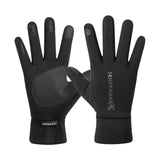 Maxbell Full Finger Gloves Non-Slip Waterproof Thermal Winter Cycling Black L - Aladdin Shoppers