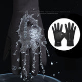 Maxbell Full Finger Gloves Non-Slip Waterproof Thermal Winter Cycling Black L - Aladdin Shoppers