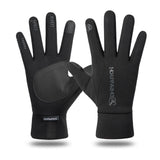 Maxbell Full Finger Gloves Non-Slip Waterproof Thermal Winter Cycling Black L - Aladdin Shoppers
