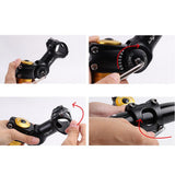 Maxbell Aluminium Alloy Bicycle Stem Handlebar Accessories Riser for Track Bike MTB black 31.8X125mm - Aladdin Shoppers