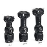 Maxbell Aluminium Alloy Bicycle Stem Handlebar Accessories Riser for Track Bike MTB black 31.8X125mm - Aladdin Shoppers