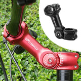 Maxbell Aluminium Alloy Bicycle Stem Handlebar Accessories Riser for Track Bike MTB black 31.8X125mm - Aladdin Shoppers