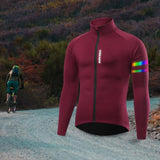Maxbell Cycling Jacket Warm Full Sleeve Bicycle Rides Sports MTB Coat Red M - Aladdin Shoppers
