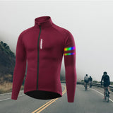 Maxbell Cycling Jacket Warm Full Sleeve Bicycle Rides Sports MTB Coat Red M - Aladdin Shoppers