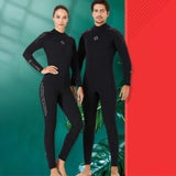 Maxbell Diving Wetsuit Full Length Surf Diving Suit Swimsuit Men Black XL - Aladdin Shoppers