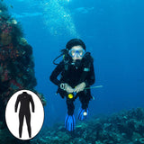Maxbell Diving Wetsuit Full Length Surf Diving Suit Swimsuit Men Black XL - Aladdin Shoppers