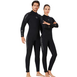 Maxbell Diving Wetsuit Full Length Surf Diving Suit Swimsuit Men Black XL - Aladdin Shoppers