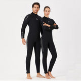 Maxbell Diving Wetsuit Full Length Surf Diving Suit Swimsuit Men Black XL - Aladdin Shoppers