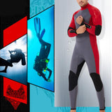 Maxbell Diving Wetsuit Full Length Surf Diving Suit Swimsuit Men Black XL - Aladdin Shoppers
