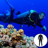 Maxbell Diving Wetsuit Full Length Surf Diving Suit Swimsuit Men Black XL - Aladdin Shoppers