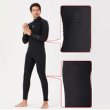 Maxbell Diving Wetsuit Full Length Surf Diving Suit Swimsuit Men Black XL - Aladdin Shoppers