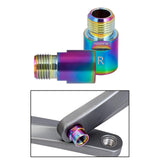 Maxbell 1 Pair Left Right Bike Pedal Extender Pedal Spacers Adapter Colorful 20mm - Aladdin Shoppers