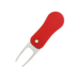 Maxbell Portable Golf Divot Tool Golf Ball Mark Pitch Cleaner Repairer Fork Red - Aladdin Shoppers