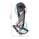 Maxbell Bike Rear Derailleur Road Bike 16T Cycling Bicycle Derailleur for Road Bike 8800RD Colorful - Aladdin Shoppers