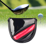 Maxbell Golf Mallet Putter Cover with Magnetic Headcover for Golfer Gift black red - Aladdin Shoppers