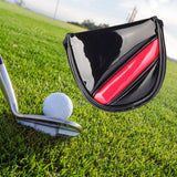 Maxbell Golf Mallet Putter Cover with Magnetic Headcover for Golfer Gift black red - Aladdin Shoppers