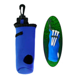 Maxbell Golf Ball Carry Bag with Hook for 3 Golf Ball 3 Tees Waist Pouch Blue Bag - Aladdin Shoppers