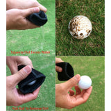 Maxbell 2xProtable Towel Cloth Lined Pocket Golf Ball Cleaner Washer Pouch Black