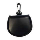 Maxbell 2xProtable Towel Cloth Lined Pocket Golf Ball Cleaner Washer Pouch Black