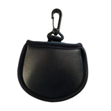 Maxbell 2xProtable Towel Cloth Lined Pocket Golf Ball Cleaner Washer Pouch Black
