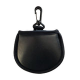Maxbell 2xProtable Towel Cloth Lined Pocket Golf Ball Cleaner Washer Pouch Black