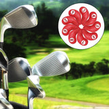 Maxbell 9 Pcs Set Golf Iron Head Covers Headcovers W/ No.Tag 3,4,5,6,7,8,9,S,P Red - Aladdin Shoppers