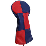 Maxbell 3Pieces Golf Wood Headcover Driver Hybrid Fairway Head Covers Guard Sleeve Red Blue - Aladdin Shoppers