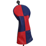 Maxbell 3Pieces Golf Wood Headcover Driver Hybrid Fairway Head Covers Guard Sleeve Red Blue - Aladdin Shoppers