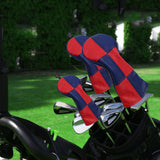 Maxbell 3Pieces Golf Wood Headcover Driver Hybrid Fairway Head Covers Guard Sleeve Red Blue - Aladdin Shoppers