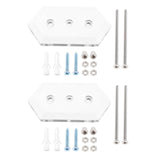 Maxbell Skateboard Wall Mount Skate Board Hanger Longboard Ski Snowboard Surf Board Clear 2PCS - Aladdin Shoppers