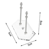 Maxbell Skateboard Wall Mount Skate Board Hanger Longboard Ski Snowboard Surf Board Clear 2PCS - Aladdin Shoppers