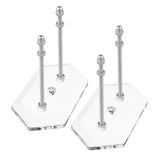 Maxbell Skateboard Wall Mount Skate Board Hanger Longboard Ski Snowboard Surf Board Clear 2PCS - Aladdin Shoppers